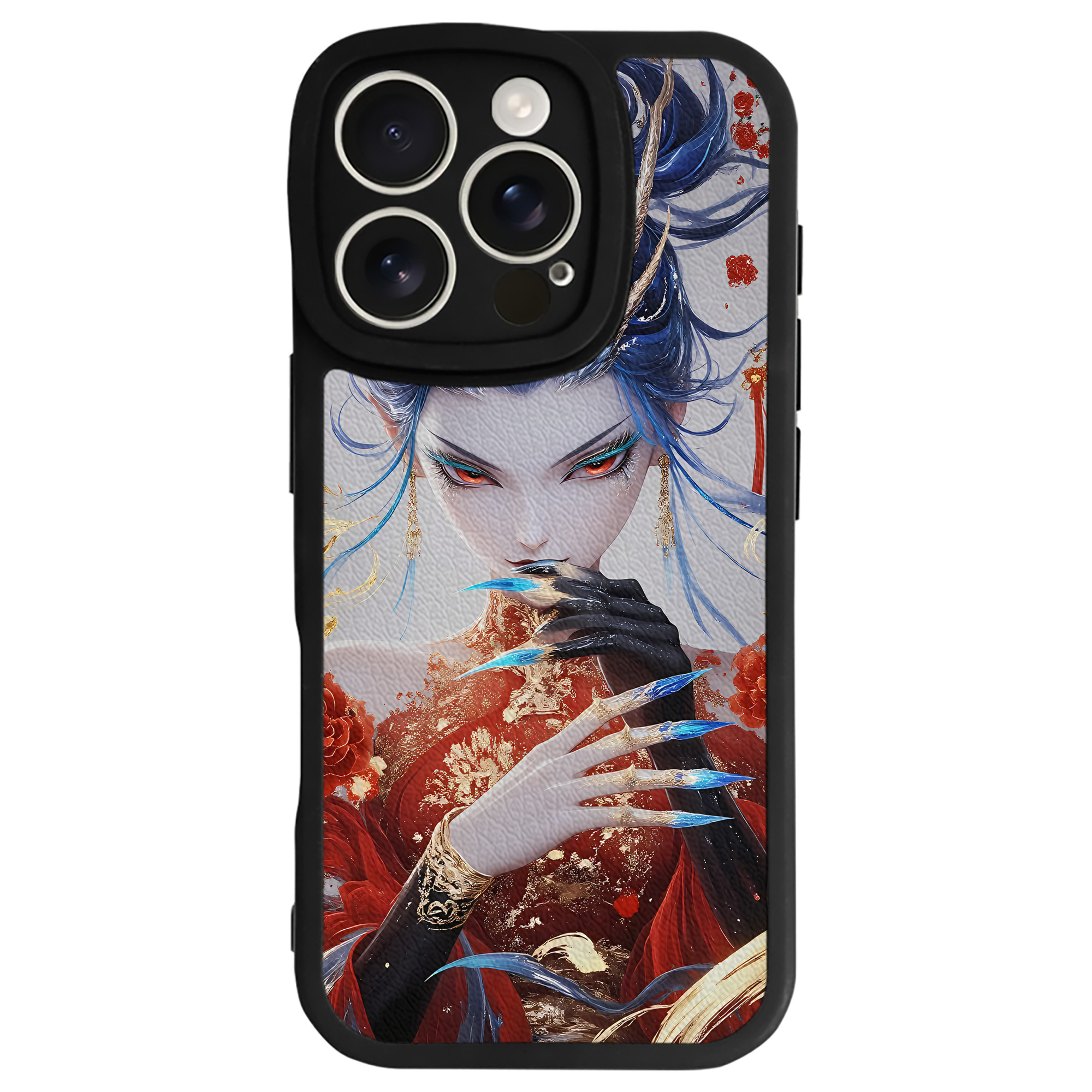 （画像用） Ne Zha 2 ナタ 魔童の大暴れ 【iPhone 16シリーズ対応】シリコンスマホケース（レザー調） 材質：シリコン